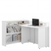 Izvelkams rakstāmgalds WORK CONCEPT CW-01P, balts glancēts